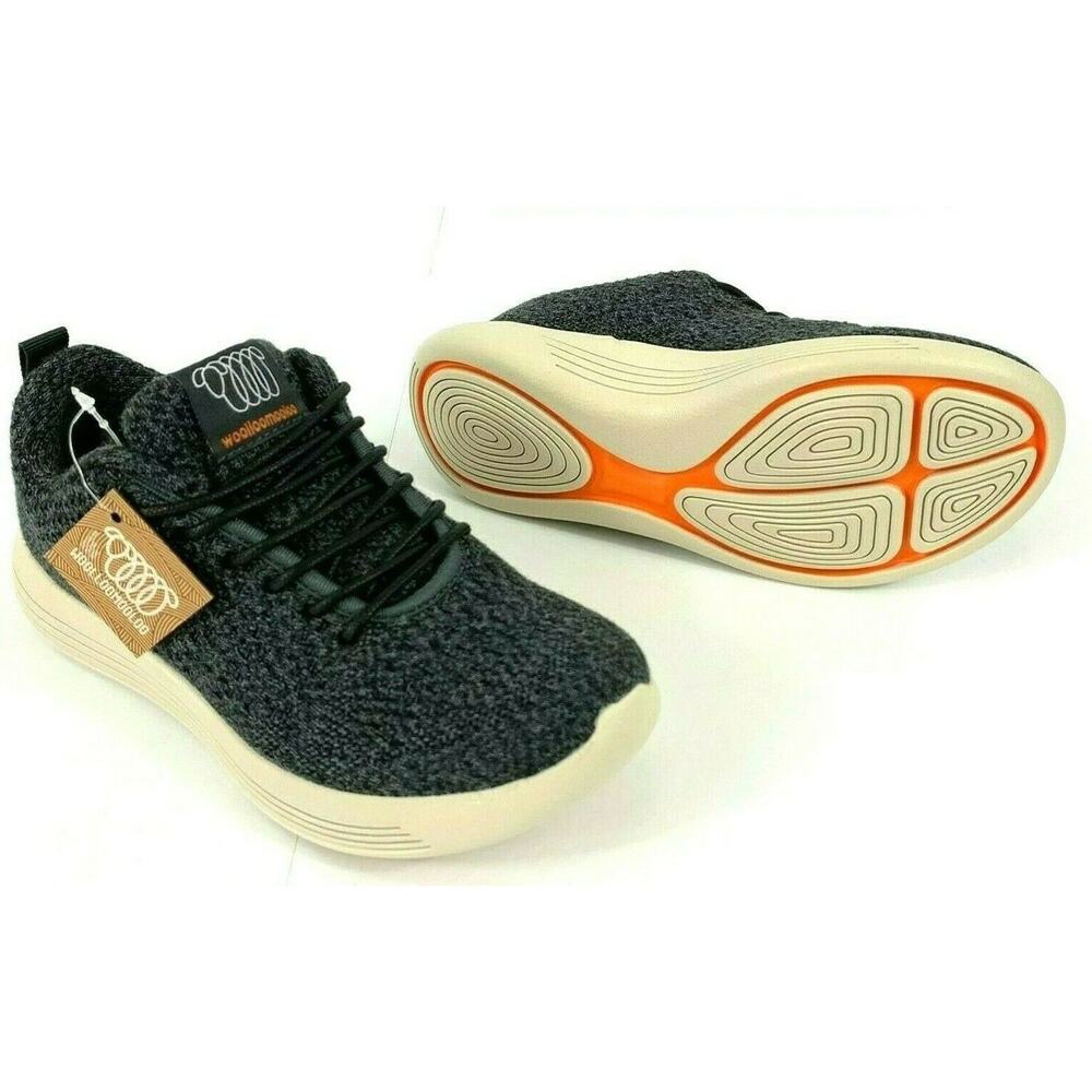 Woolloomooloo Women Shirley Sneakers Australian Merino Wool Size 35 US 5 Black